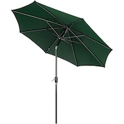 GLOBAL INDUSTRIAL 8-1/2'H Outdoor Umbrella, Olefin, Green 695329